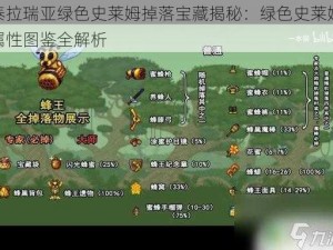 泰拉瑞亚绿色史莱姆掉落宝藏揭秘：绿色史莱姆属性图鉴全解析