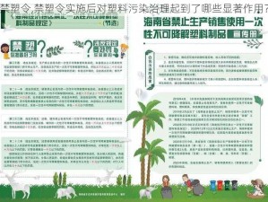 禁塑令,禁塑令实施后对塑料污染治理起到了哪些显著作用？