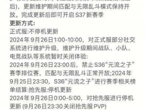 《王者荣耀7月4日游戏登录受阻原因及7.4更新时间解析》