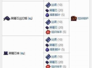 泰拉瑞亚黑曜石建材运用指南：深度解析黑曜石搭配使用技巧与实战应用