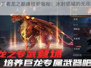 冰原守卫者龙之巅峰技能揭秘：冰封领域的无尽威力探究