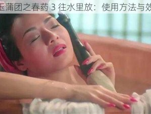 4 玉蒲团之春药 3 往水里放：使用方法与效果