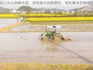 女儿叫父亲耕水田，高性能水田耕整机，轻松解决农耕难题