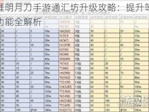 天涯明月刀手游通汇坊升级攻略：提升等级与功能全解析