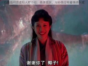 白晶晶何苗虚拟人物介绍：绝美狐妖，与孙悟空有着情感纠葛