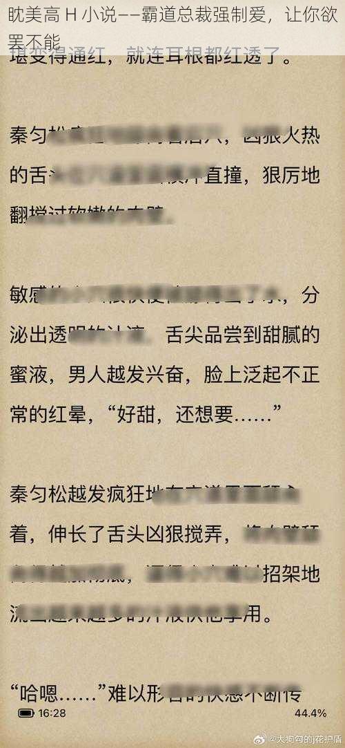 眈美高 H 小说——霸道总裁强制爱，让你欲罢不能