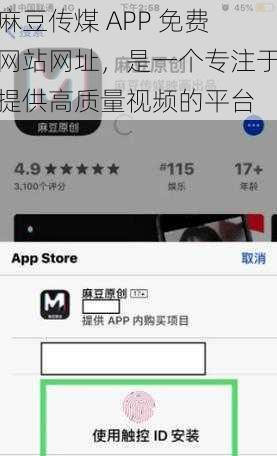 麻豆传煤 APP 免费网站网址，是一个专注于提供高质量视频的平台