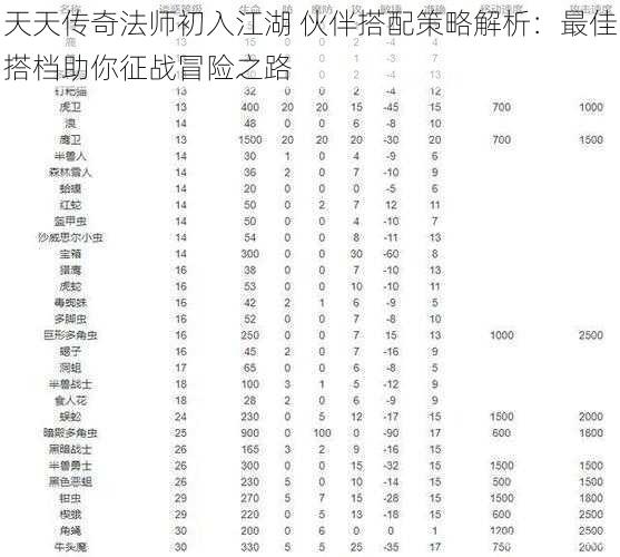 天天传奇法师初入江湖 伙伴搭配策略解析：最佳搭档助你征战冒险之路