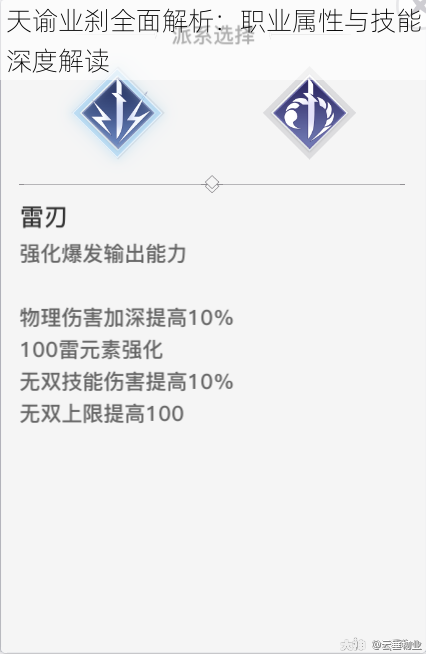 天谕业刹全面解析：职业属性与技能深度解读