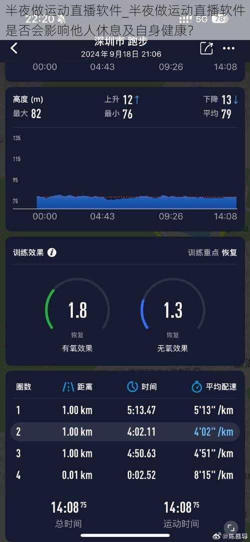 半夜做运动直播软件_半夜做运动直播软件是否会影响他人休息及自身健康？