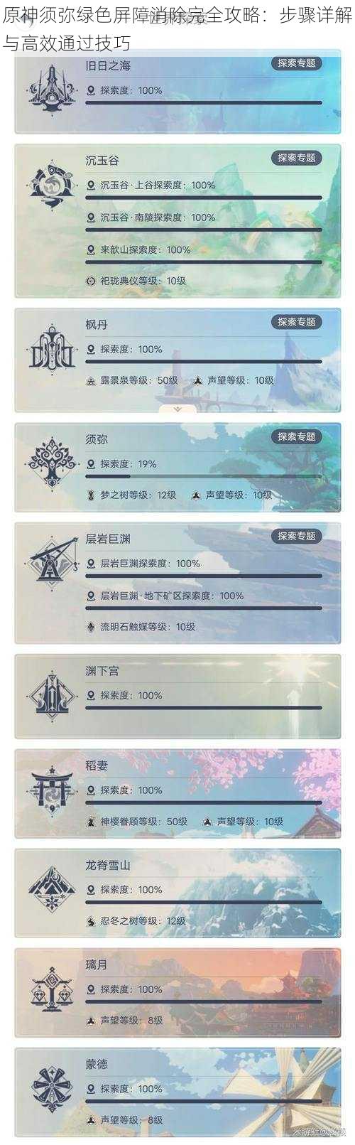 原神须弥绿色屏障消除完全攻略：步骤详解与高效通过技巧