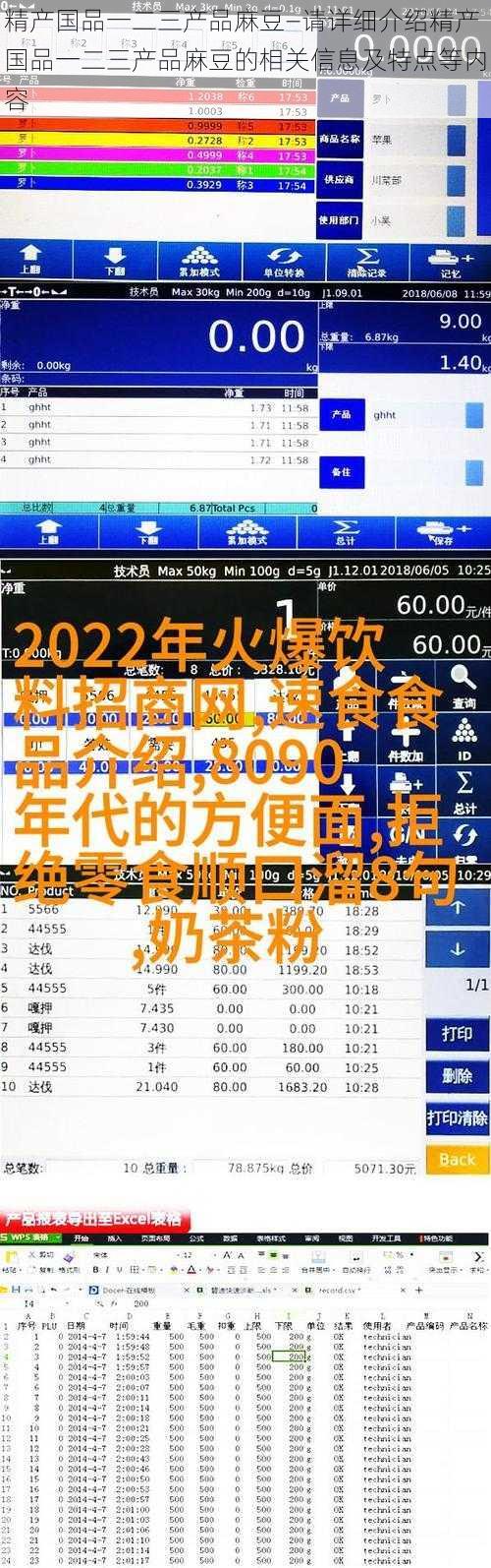 精产国品一二三产品麻豆—请详细介绍精产国品一二三产品麻豆的相关信息及特点等内容