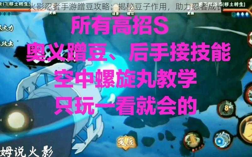 火影忍者手游蹭豆攻略：揭秘豆子作用，助力忍者成长