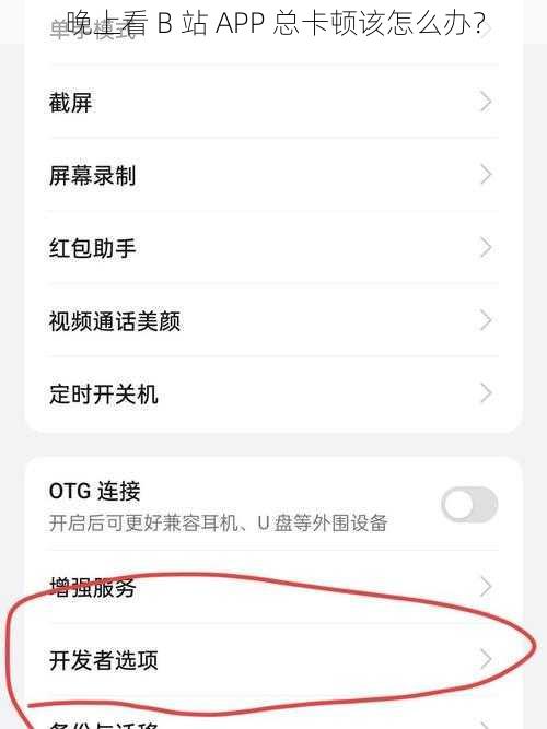 晚上看 B 站 APP 总卡顿该怎么办？