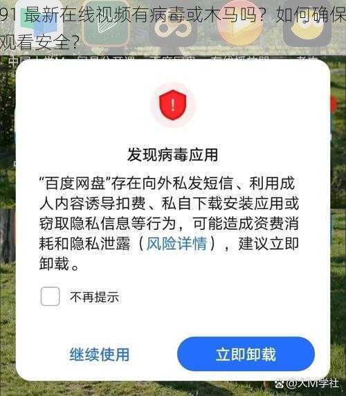 91 最新在线视频有病毒或木马吗？如何确保观看安全？