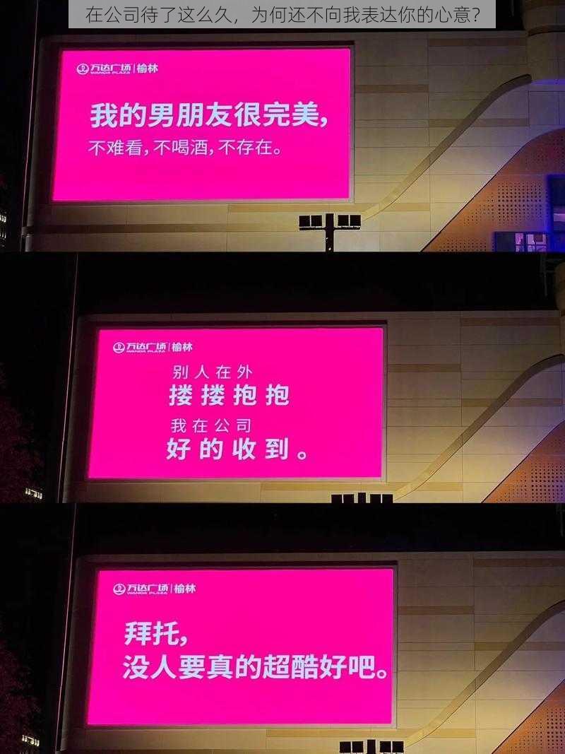 在公司待了这么久，为何还不向我表达你的心意？