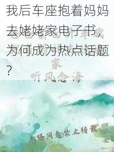 我后车座抱着妈妈去姥姥家电子书，为何成为热点话题？