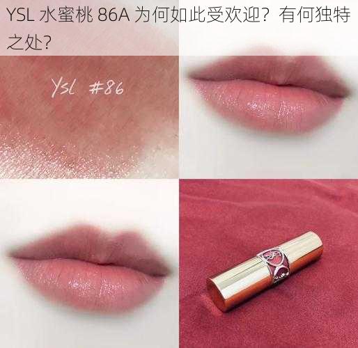 YSL 水蜜桃 86A 为何如此受欢迎？有何独特之处？