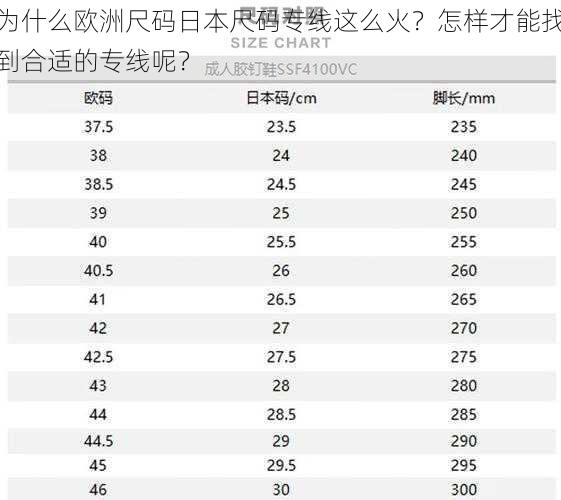 为什么欧洲尺码日本尺码专线这么火？怎样才能找到合适的专线呢？