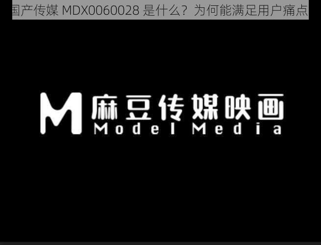 国产传媒 MDX0060028 是什么？为何能满足用户痛点？