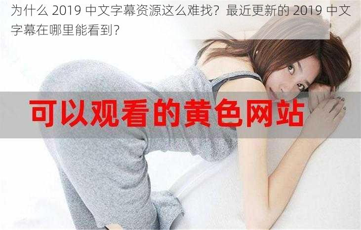 为什么 2019 中文字幕资源这么难找？最近更新的 2019 中文字幕在哪里能看到？