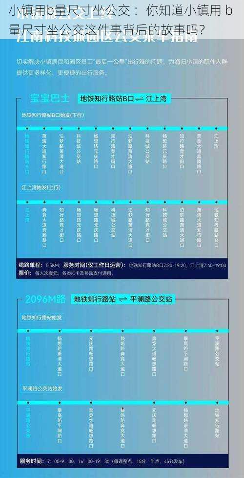 小镇用b量尺寸坐公交 :你知道小镇用 b 量尺寸坐公交这件事背后的故事吗?
